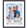 Icona Bay 8x10 Black Picture Frame w/Mat, Modern Professional Frame,
