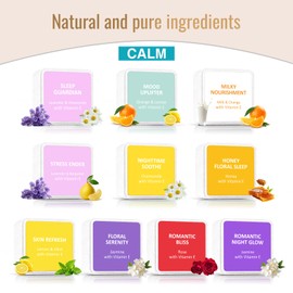 Shower Steamers Aromatherapy 10 Pack - Shower Bombs Birthday Gifts for Women, Men, Mom, Organic Essential Oils, Self Care, Stress Relief, Relaxation Home SPA Christmas