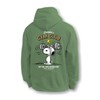 Riot Society Peanuts Snoopy's Gym Club Mens Hoodie - Military