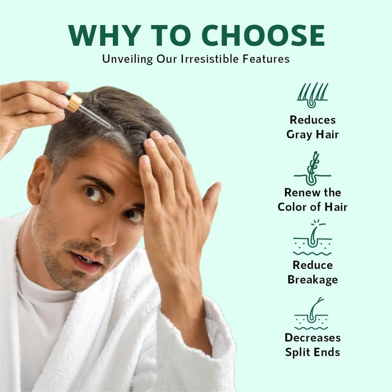 Generic Generic Anti-Gray Hair Serum With Arcolys, Melanogray, Black Seed