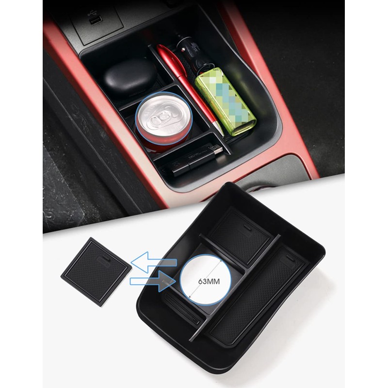 Z.MYUKI Spring Electric Extreme Centre Console Storage Compartment for Dacia