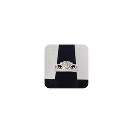 WDIYIEETN - Anillo de plata de ley 925 con circonita cúbica brillante en forma de corazón y diamantes de imitación de circonita para mujeres y niñas (10)