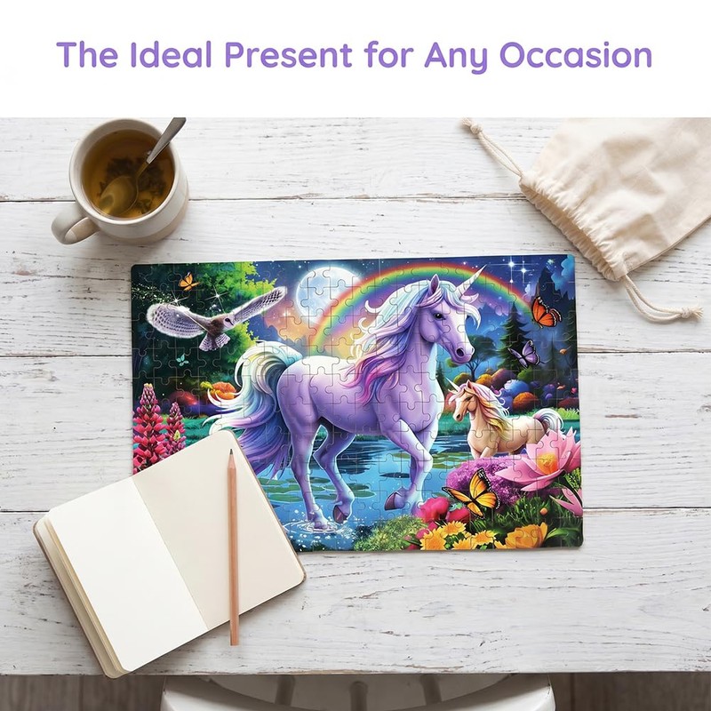 Unicorn Jigsaw Puzzle, 200 Pezzi Unicorn Jigsaw Puzzles, Girls Jigsaw