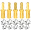 ERGAOBOY 5 Pcs 6 mm x 8 mm Brass Reducing