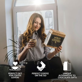 Innovative Coffee Gift Set for Men & Women - 5 Best Single Estate Specialities & Organic Coffees From All Over the World | Brew & Enjoy Anytime & Anywhere | Tasting Set for Coffee Lovers