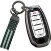 TECART Leather 5 Button Key Fob Cover Fit for Infiniti