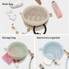 GIVLEFLY 2PCS Mini Mesh Pouch Set for Women, Small Pouch