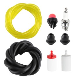 Ferilter Fuel Line Grommet Primer Bulb for Husqvarna 223l Weed Eater 455 460 Rancher 123 223 322 323 325 326 327 Trimmer Brush Cutter 461 Gas Chainsaw 455R 460R Fuel Filter Purge Bulb Spark Plug