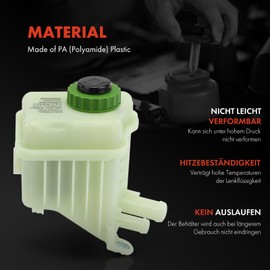 Frankberg 1 x Hydraulic Oil Power Steering Front Axle Expansion Tank Compatible with T.o.u.a.r.e.g 7P5 7P6 Q7 Van 4LB T.o.u.a.r.e.g 7L6 7L7 7LA Replace# 7L6422371E
