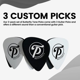 The Butterfly Tone Picks will make your 6-String Guitar sound like a 12-String Guitar