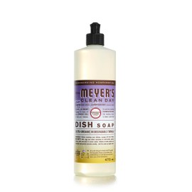 Mrs. Meyer's Clean Day Dish Soap, Cruelty Free and Biodegradable Dishwashing Liquid, Compassion Flower Scent, 473 mL Bottle