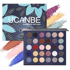 UCANBE Paleta De Sombras De Ojos De 30 Colores: Tonos Oscuros, Terrosos Y Atrevidos Con Acabados Metálicos Con Brillo Mate. Paleta De Maquillaje De Al