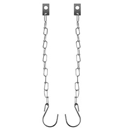 Safety Chain 24 cm with S-Hook and Plate for Trailers Side Wall Fastener (2)