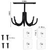 EigPluy Metal Under Cabinet Kitchen Utensil Hooks,360° Rotating Kitchen Utensil