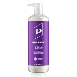 PRAVANA Perfect Blonde Shampoo Morado Matizador Cabello Rubio 976ml                                                                                   