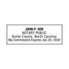 North Carolina Notary Self-Inking Rubber Stamp - Meets State Specifications