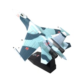 Enatuhter 1/100 Su-27 Fighter Aircraft Fighter Jet Plane Model Metal Aircraft Model Military Airplane Model Diecast Plane Model for Collection or Birthday Gifts