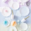 Daydream Society Frenchie Striped - Small Paper Plates with Lilac