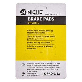 NICHE Brake Pad Set for Yamaha FZ1 5LV-W0046-50-00 Rear Organic