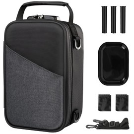 Kazaigou Smell Proof Bag,Smell Proof Stash Box,Odor Proof Container with Combination Lock, Odorless Travel Storage Bag with Detachable Shoulder Strap,Home Organizer Bag Odor Proof Box with Accessories