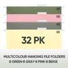 BALEINE Hanging File Folders, 32PK Letter Size Hanging File Folders