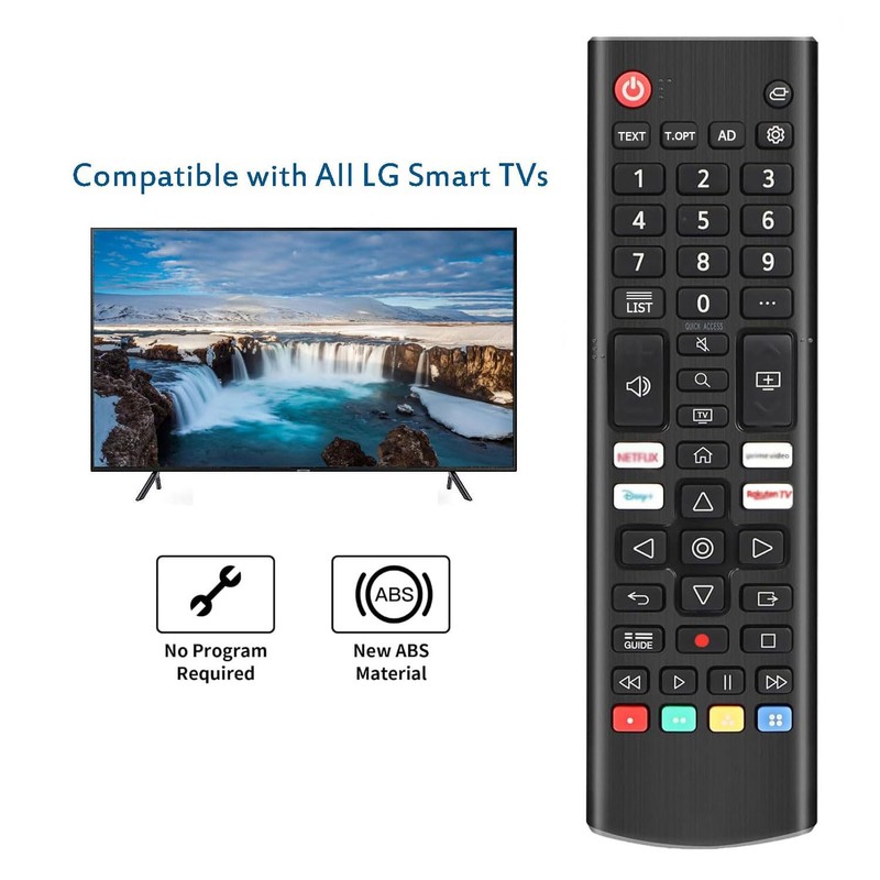 2 Pack Replacement Remote Control for LG Smart TV, AKB76037601