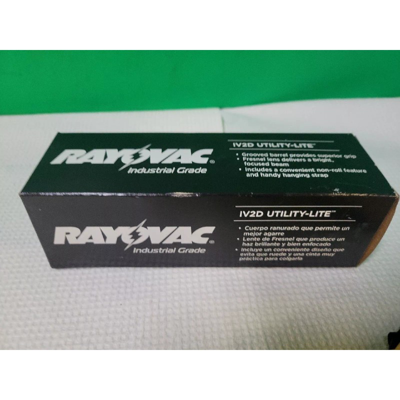 RAYOVAC INDUSTRIAL LIGHTS 23 LUMEN 2D UTILITY FLASHLIGHT W/ HANGING