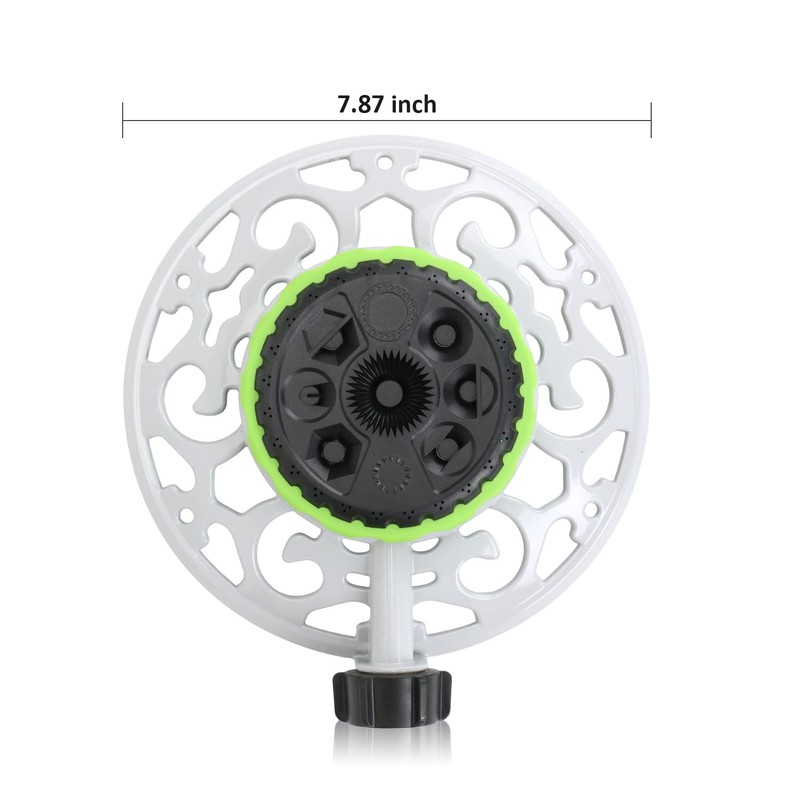 STYDDI 8-Pattern Dial Sprinkler, Multifunctional Dial Garden Sprinkler with Metal