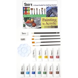 Studio 71 Getting Started Acrylic, 21 Pieces Art Set, Starter