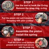 Servo Piston Assembly with Cover, Pin and Snap Ring for