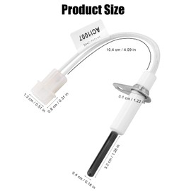 201657-03S Furnace Ignitor, Furnace Replacement Igniters Furnace Hot Surface Ignitor Gas Furnace Parts Compatible with Goodman Amana Janitrol