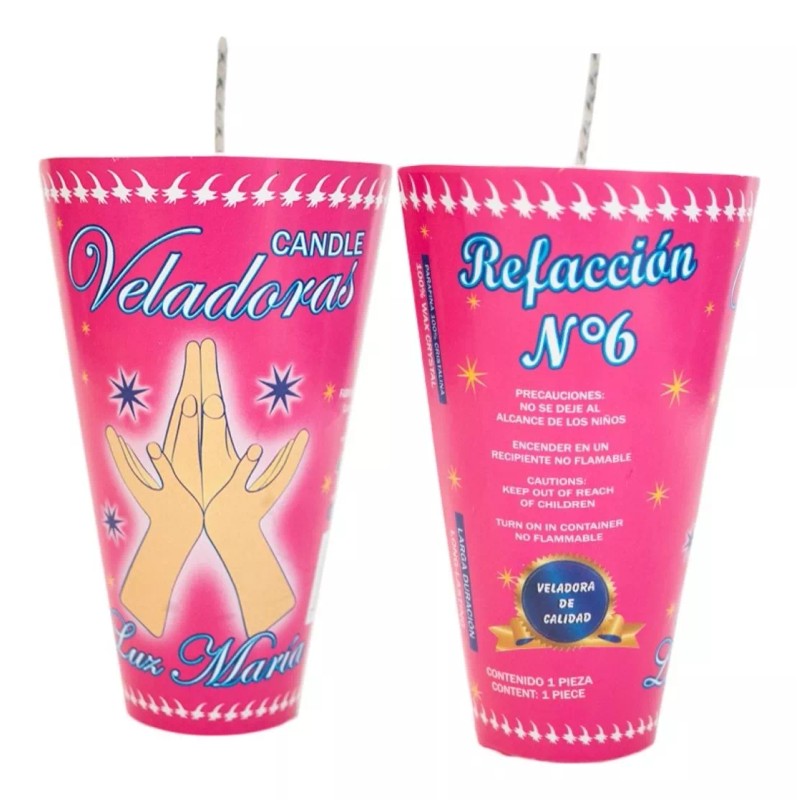 CEB Caja Veladora Repuesto Numero 6 (40 Piezas).