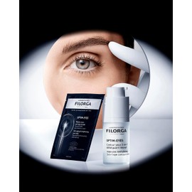 Filorga Mascarilla para ojos OPTIM-EYES MASK Mascarilla con crema intensiva revitalizante 3 en 1 para el contorno de ojos con péptidos y ácido hialurónico 6 ml