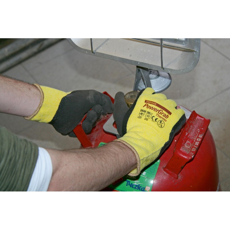 Kerbl 297283 PowerGrab Thermo Winterhandschuh, Gelb, Größe 9