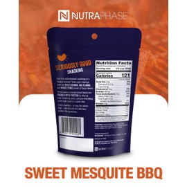 Clean Beans Broad Fava Beans Snack - Sweet Mesquite BBQ Flavor, 6g Protein, Low Sugar, Non-GMO, Non-Gluten - On The Go Office Snack - Nutraphase, 85g x 6-Count