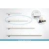 Infinite Design 36" Metal Floating Wall Shelf | Modern White