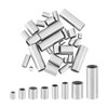 UNICRAFTALE 40 Pcs 8 Sizes 5/7/8/8.5/1012/25mm Tube Spacer Beads Stainless