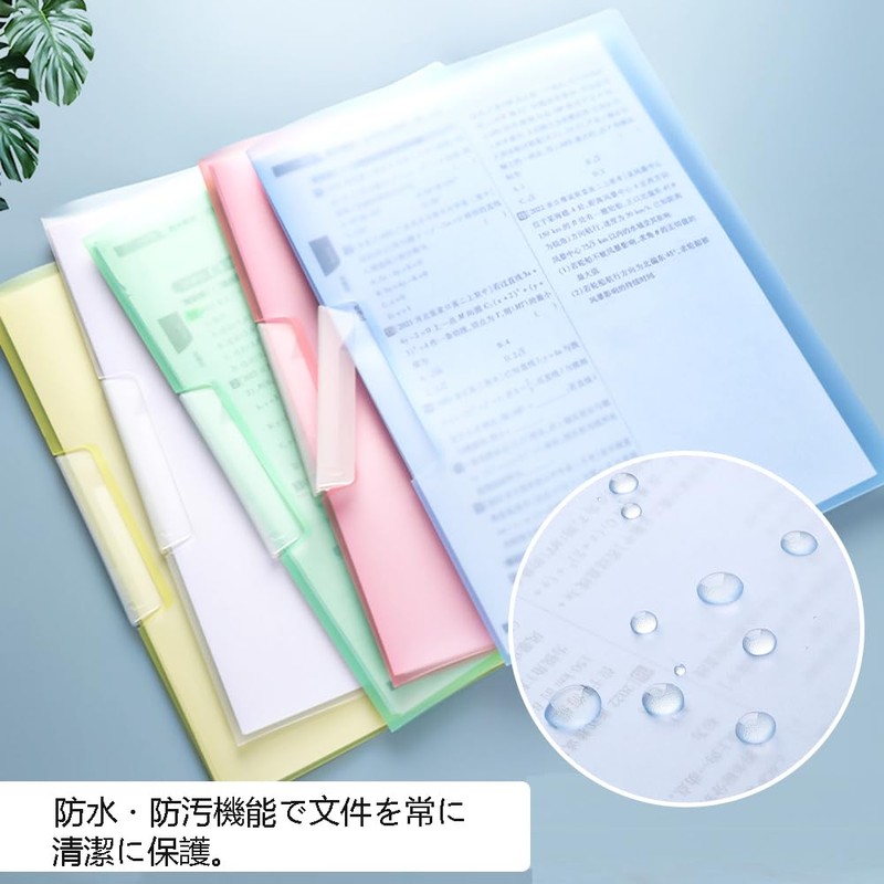 YFFSFDC A4 Folders Rotating Side Open Clear Folders Large Capacity