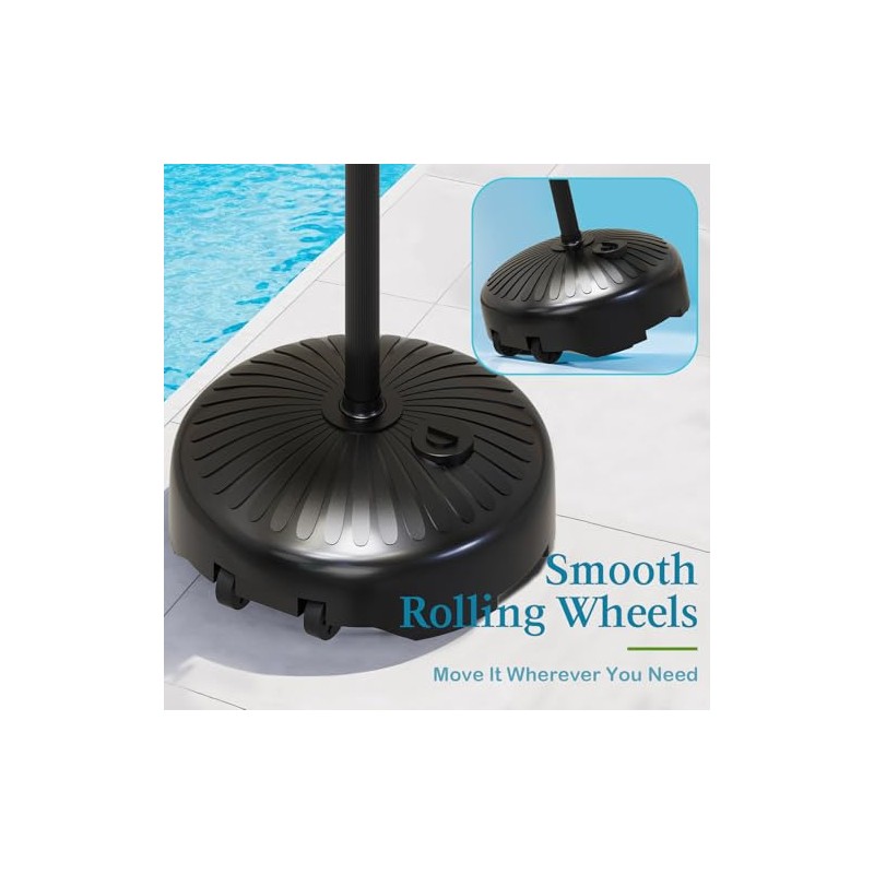 Sturdy & Solar-Powered Pool Towel Rack Outdoor - Adjustable Towel