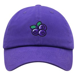 JPAK Blueberry Premium Dad Hat Embroidered Baseball Cap Fruit Purple