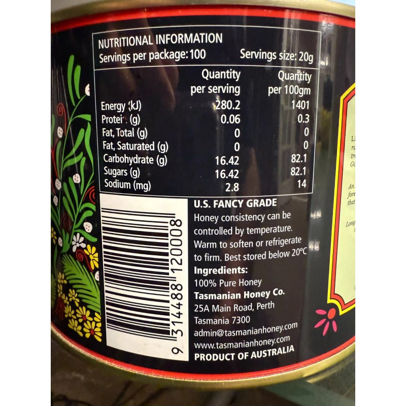 The Tasmanian Honey Company Tasmanian Leatherwood Honey from Pristine Australian