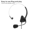 Headset Mono Ear USB Headphone Earpiece Computer Notebook Earphone for