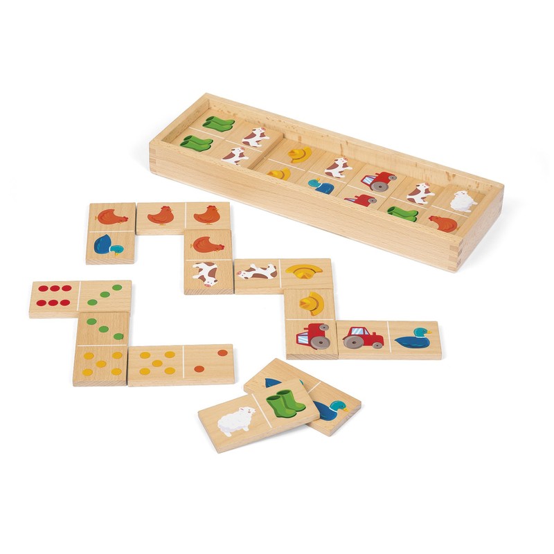 Janod Barnyard Dominoes (28 Pieces)