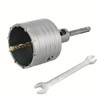 Concrete Hole Saw 75mm(3inch) with SDS Plus Shank Adaptor for