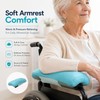Padded Wheelchair Armrest Covers for Comfort – Breathable Adjustable Cushions