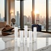 5pcs White 1oz Travel Bottles Empty Refillable Toothpaste Tube Containers