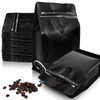 ZOOFOX 50 Pack Coffee Bags with Valve, 8 oz Matte