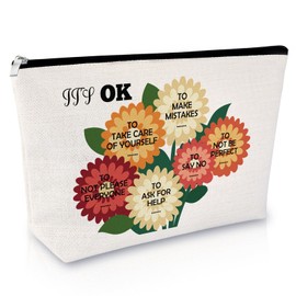 Inspirational Gifts for Women Makeup Bag Christmas Graduation Birthday Gifts for Friends Daughter Girls Sister Coworker Inspirational Quote Cosmetic Bag Christmas for Wife Mom Aunt Travel Pouch