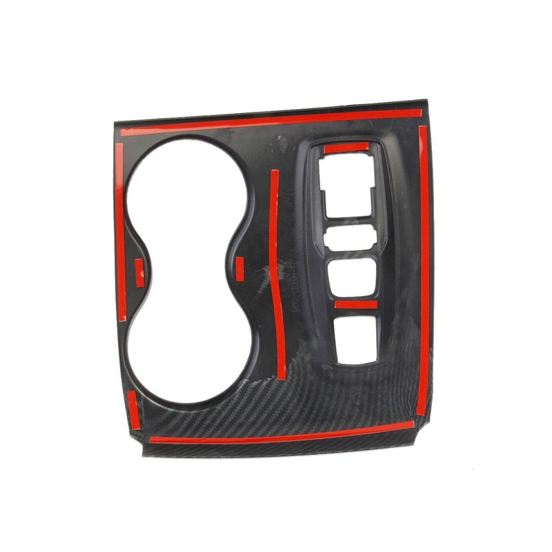 crosselec Carbon Fiber Central Control Gear Shift Panel Cup Holder