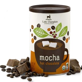Lake Champlain Gourmet Mocha Organic Hot Chocolate, 16 Servings, 1 Pound (2 Pack)